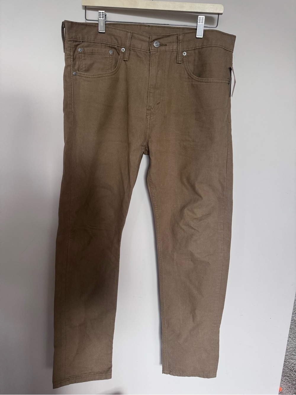 Levis 508 Jeans Mens 32x30 Khaki Tan Regular Fit Tapered Leg White Tab Levi's